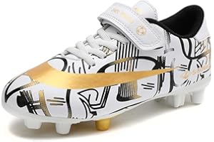 AOIKOY Scarpe da Calcio Bambino FG/AG Professionale All'aperto Sportivo Scarpe da Allenamento Teenager Bambini Scarpe Calcetto Spike Tacchetti 28-38 EU