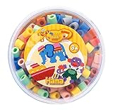 ab 3 Jahren Hama 8573 - Maxi Bügelperlen Dose mit ca. 600 Maxiperlen, volltonmix 2