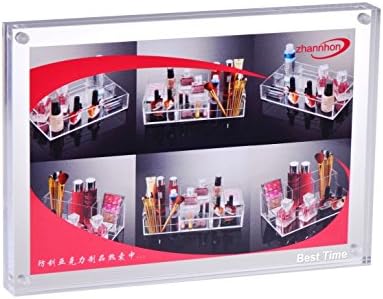 Lafun Acrylic Magnetic Photo Frame Clear Double Sided Desktop Standing 5x7