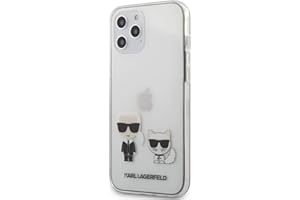 KARL LAGERFELD KLHCP12LCKTR - Carcasa para iPhone 12 de 6,7" Pro MAX, Transparente