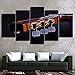 Produktbild mural wallpaper Leinwand Bilder Dekoration Druckt Poster Modulare 5 Panel Gitarre Saiten Musik Home Art Wand Für Wohnzimmer Malerei, 30x40cmx2 30x80cmx1 30x60cmx2