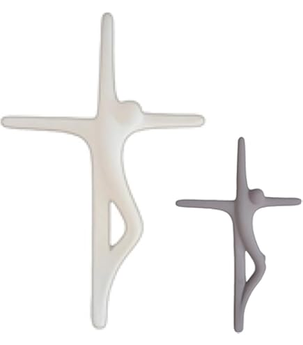 Croce In Legno Di Faggio Moderna: Decorazione Da Parete Per Casa O Come Regalo Battesimo/comunione - Foto 6