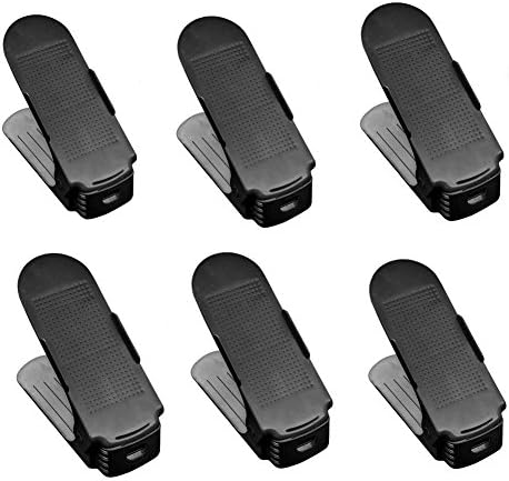 Lordazz Adjustable Shoe Slotz Space Saver Organizer Storage Shoes Rack Durable Shoe Tower Shelf Holder, 6 piece set (1)