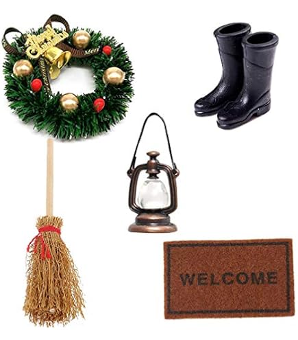 Wichtel-Zubehör Für Puppenhaus – 27-teiliges Mini-Set Mit Küche, Backutensilien & Weihnachtsdeko, 1/12 Maßstab