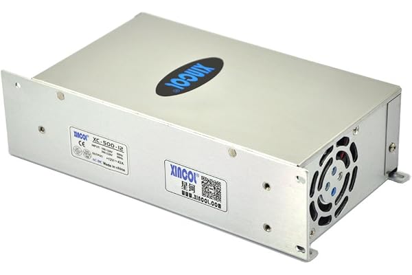 XINCOL 42A 500W Interrupteur transformateur de Tension commutateur d'alimentation AC 110V/220V a DC 12V pour Rubans a LED Bande