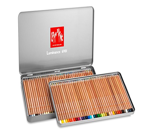 Caran D'Ache Luminance Pencils - Assorted Colours (Tin of 76)
