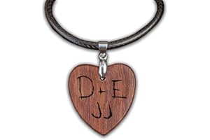 STRUNGOUT The Last of Us - Part 2 - Ellie, Dina and JJ - Engraved Love Heart - (Tree Carving) - Necklace Pendant, Keyring or Guitar Pick