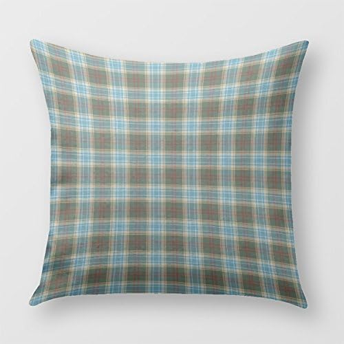 State Of Michigan Tartan Pillow Cover for Sofa or Bedrooms