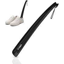 Lot De 2 Chausse-pieds TYGA - Long (58 Cm) Et Court (17 Cm), Poignée Cuir, Pour Bottes Et Chaussures