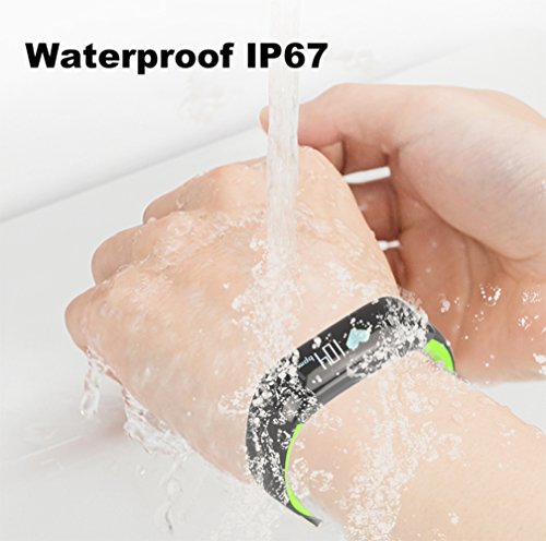 Jcotton Bluetooth Smart Watch IP67 Wasserdichte Smart Armband Herzfrequenz-Monitor Sport Wristband Fitness Tracker Multi-Sport-Modus Gesundheit Monitor Pedometer Anruf Nachricht Erinnerung für IOS Android Phone - 9