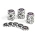 50 Poker Chips ABGERUNDETE KANTEN Wert 1 Casino