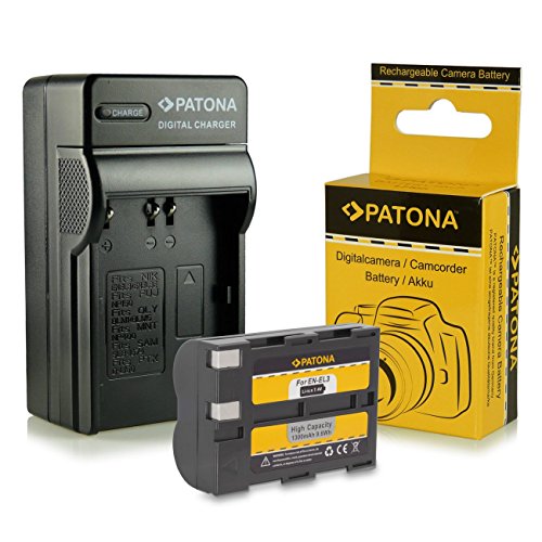 PATONA 1802 Chargeur   Batterie EN-EL3   ENEL3a pour Nikon D50   D70   D70s   D100