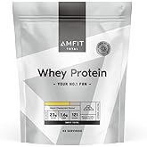 Amazon-Marke: Amfit Nutrition Molkeneiweiß, Zitronen-Käsekuchen-Geschmack, 33 Portionen (1er Pack), 1 kg