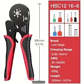 HSC12 16-6 0.08-16 MM&sup2; SOĞUK SIKMA Y&Uuml;KS&Uuml;K SIKMA PENSESİ
