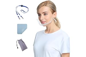 AIEOE 10 Pezzi Trasparente Bocca Aperta Visiera Scudo Copertura Della Bocca Plastica Hotel Cucina Ristorante