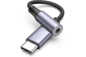 DUNAMIS EXOUSIA USB Type C to 3.5mm Jack, Headphone Aux Digital Audio Earphone Adaptor, Aux to USB C Earphone Adapter for Samsung Galaxy Pixel, iPad Pro, HUAWEI, Xiaomi etc (1 of USB-C to 3.5mm Female)