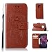 Produktbild LMAZWUFULM Hülle für Motorola Moto X4 (5,2 Zoll) PU Leder Magnetverschluss Brieftasche Lederhülle Eule und Traumfänger Muster Standfunktion Ledertasche Flip Cover für Motorola X4 Braun