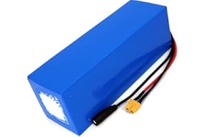 STDPCXZ 24V 36V 48V Batterie Au Lithium 10AH 12AH 15AH 20AH 30AH, Batterie Étanche avec Rechargeable Carte De Protection BMS pour 100W 200W 300W 400W 500W 800W 1000W Moteur 36V 30AH,XT60