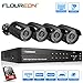 Price comparison product image FLOUREON CCTV Security Camera Systems 8CH 1080N AHD DVR Kit 1TB HDD + 4x 1080P 3000TVL 2.0MP Outdoor Cameras Support TVI/CVI/AHD/Analog/ONVIF IP Camera/P2P Remote Access/Motion Detection/Night Vision