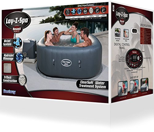 Bestway Lay-Z-Spa Hawaii HydroJet Pro Whirlpool, viereckig, 180 x 71 cm - 30
