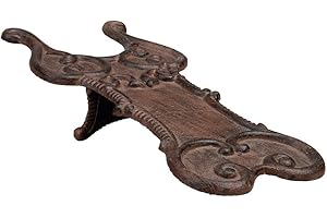 linoows Nostalgie Stiefelknecht, Stiefel Ausziehilfe, Stiefelauszieher, Gusseisen Braun