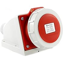 Kopp Spina Da Parete CEE 5 Poli 16A 400V - Colore Rosso, Per Uso Esterno E Industriale - Foto 11