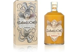 Liquore artigianale Zabaglione Lolli Limited Edition con astuccio serigrafato. Bottiglia da 500 ml. 17% vol.