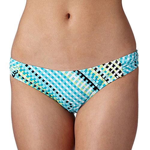 Ultimate Beach Womens White Gingham Stripe Bikini Bottoms 10