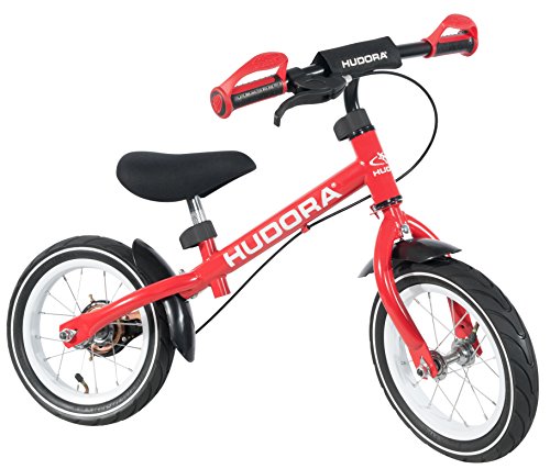 HUDORA Laufrad Ratzfratz Air Infantil Unisex Rojo bicicletta - Bicicleta (Propenso, Rojo, Sin Cadena, De piñón Fijo, Freno de Mano, Tambor)