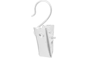 JOY STORE TOY-STORE Pinzas para cortina, paquete de 15 unidades (plata)