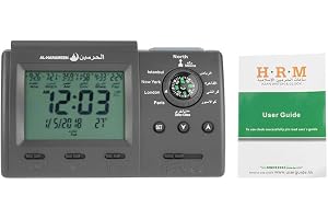 Hztyyier Digital muslimsk klocka, automatisk LCD-väckarklocka med azansk böndisplay för sovrum och kontor