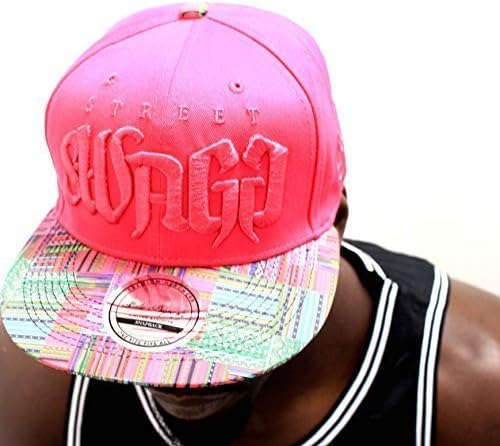 Swag Street Snapback caps, Flat Peak Baseball Hats Hip hop Pink Mens & Ladies