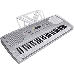 Roderick Irving Teclado Piano eléctrico con 61 Teclas con Stand 95,5 x 37 x 29,5 cm (L x P x H)