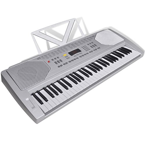 Roderick Irving Teclado Piano eléctrico con 61 Teclas con Stand 95,5 x 37 x 29,5 cm (L x P x H)