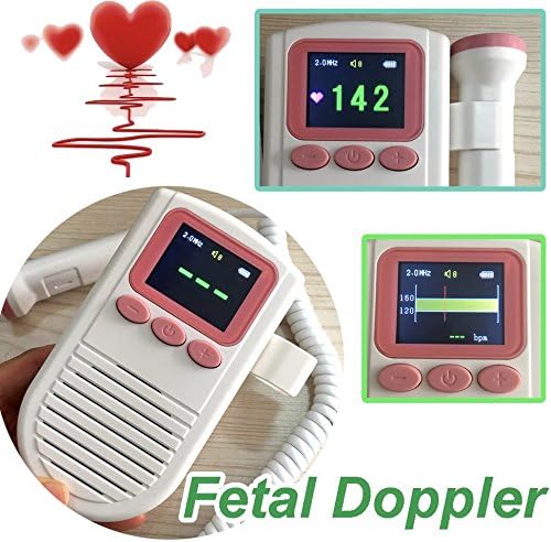 Baby Heart Rate Monitor Fetal Doppler HIGH QUALITY Ultrasound Ultrasonic Foetal Monitoring Listener Device for Pregnancy