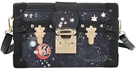 Beatful Designer Box Shoulder Bags for Women, Ladies Mini Handbags, Party Evening Clutch (starry-sky)