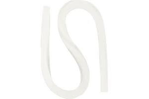 PATIKIL 120pcs Quilling Strips Paper 3/16"(5.2mm) 21"(54cm) Origami Paper Quilling Strip for Art DIY Hand Craft Christmas, Cream White
