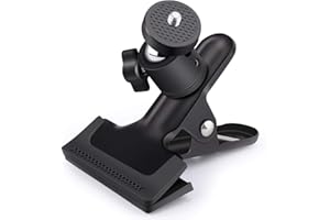 CHUER Multifunción Primavera Abrazadera, Soporte para Cámara, Flash Reflector Soporte, Trípode para Cámara, Fotografía Telón de Fondo Abrazadera Clip de Soporte para Studio Cámara, SLR, DSLR, etc.