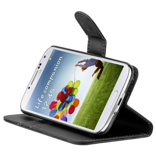 kwmobile Funda para Samsung Galaxy S4 - Carcasa de Cuero sint tico - Case con Tapa y Tarjetero en Negro reviews kwmobile Funda para Samsung Galaxy S4 - Carcasa de Cuero sint tico - Case con Tapa y Tarjetero en Negro
