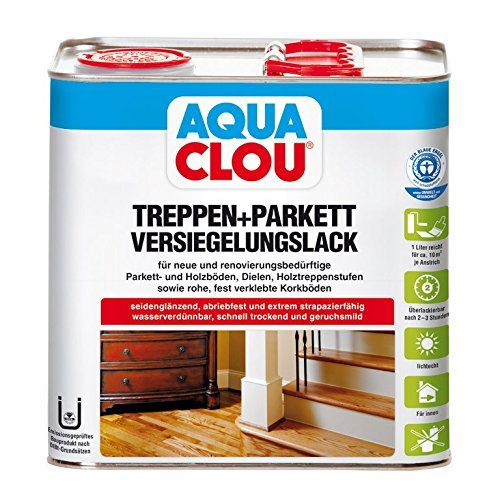 CLOU Profi L10 AQUA CLOU Profi Treppen- und Parkettversiegelungslack 2,5 Liter