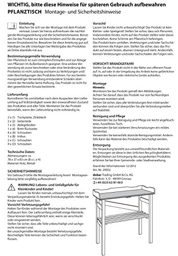 dobar 29052FSC Robuster Pflanztisch aus imprägniertem FSC-Kiefernholz 40 x 86 x 80 cm - 5