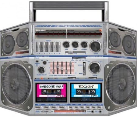 Boom Box Stand-Up Party Accessory (1 count) (1/Pkg)