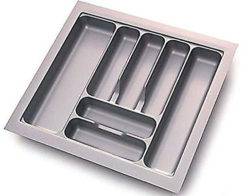 Besteckeinsatz Combi, 50er Schubladenbreite, alugrau - 2