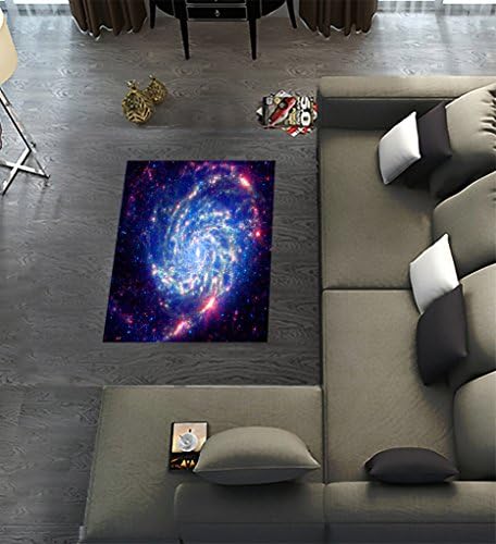 Custom Universe Space Galaxy Nebula Cloud Outer Space,Area Rug Dining Room Home Bedroom Carpet Floor Mat 2'7" x 1'8"