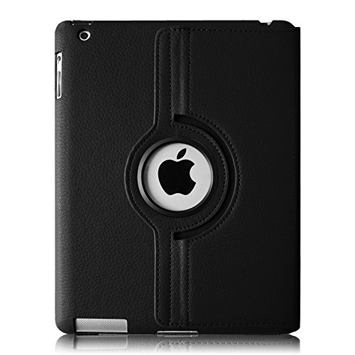Fintie iPad 2/iPad 3/iPad 4 Hülle – 360 Grad rotierende Schutzhülle mit Standfunktion Smart Cover Case Tasche Etui mit Auto Schlaf / Wach Funktion für Apple iPad 2,iPad 3 & iPad 4th Generation mit Retina Display – Schwarz - 8