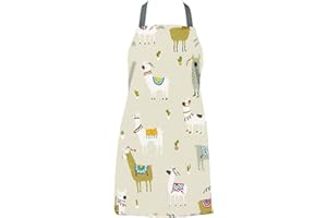 JOLEE TABLECLOTHS Jolee... Fabrics Wipe Clean PVC Coated Aprons - 100% Cotton Oilcloth - Adults and Childrens Sizes - Easy to Clean and Splash Proof Apron