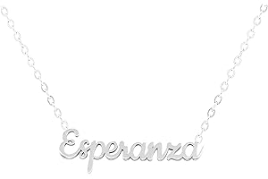 Only faith Collar para mujer con nombre personalizado Acero inoxidable Cadena colgante joya personalizada especial para amigas, novios