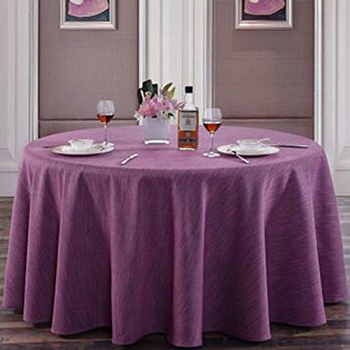 QIN PING GUO QPG Hotel Linen Round Tablecloth Square Tablecloth Table Cloth Coffee Table Cloth Cover Cloth Pure Color Elegance Retro Thickening Opaque (Color : A5, Size : 360cm)
