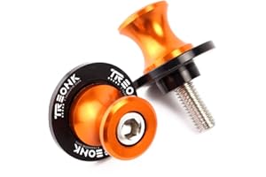 TREONK Supporti per Forcellone Posteriore - M8 Supporti Cavalletto Alluminio per Z900 2017-2024 Z900RS 2018-2024 Z650 2017-2024 Versys 650 2015-2019 Ninja 400 2018-2019 DL650 V-Strom 650 SV650