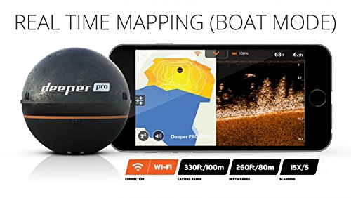 Deeper Sonar Smart PRO Set WiFi + Supporto per Smartphone Echo Lot POS